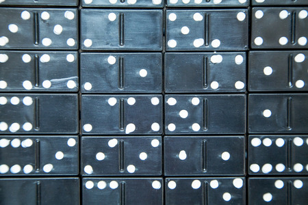 Black domino background.の写真素材