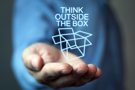 Think Outside The Boxの写真素材