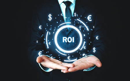 ROI - Return on Investment. Business conceptの写真素材