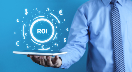 ROI - Return on Investment. Business conceptの写真素材