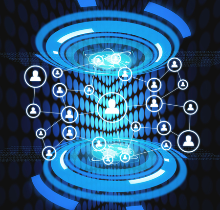Global network connection and social network.の写真素材