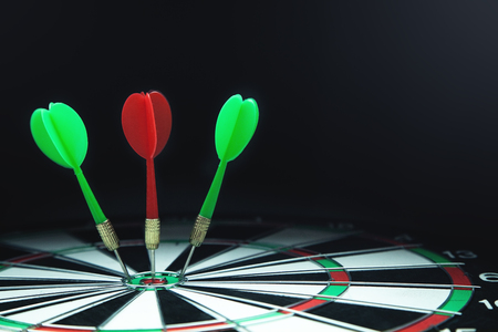 Dartboard with arrows. Marketing, Target, Success conceptの写真素材