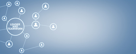 Leader and Teamwork. Business Conceptの写真素材