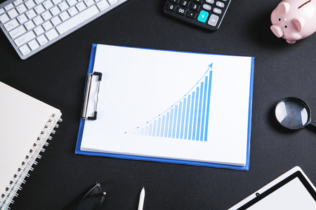 Investment growth graph. Business conceptの写真素材