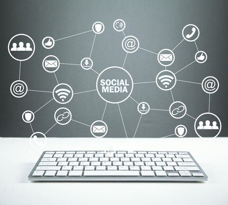 Social Media Concept. Business, Technology, Communicationの写真素材