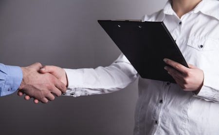 Business people shaking hands. Business partnership. Deal conceptの写真素材