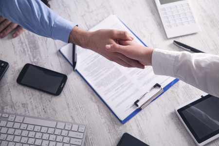 Business people shaking hands. Business partnership. Deal conceptの写真素材