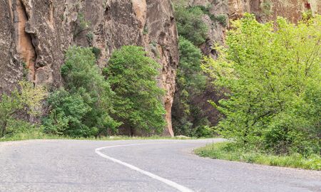 The beautiful landscape road. Spring. Armeniaの写真素材