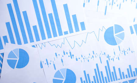 Business graphs. Financial growth charts. Business conceptの写真素材