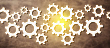 Gears mechanism. Business strategy and technology