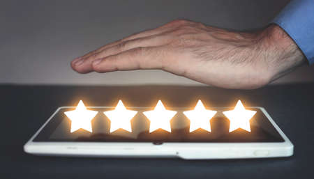 Five stars. Customer product. Rating review
