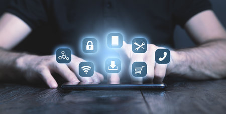 app concept. Business, Internet, Technology