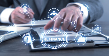 Refinance concept. business. Financeの写真素材