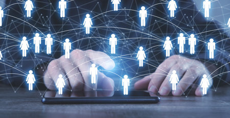 people business connection. social networks. communication