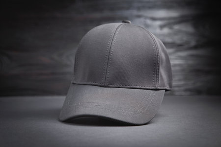Baseball cap on the black background.の写真素材