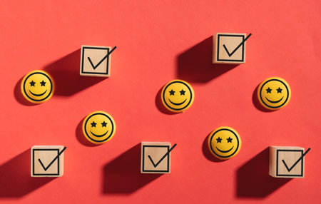 customer experience. Satisfaction survey and customer serviceの写真素材