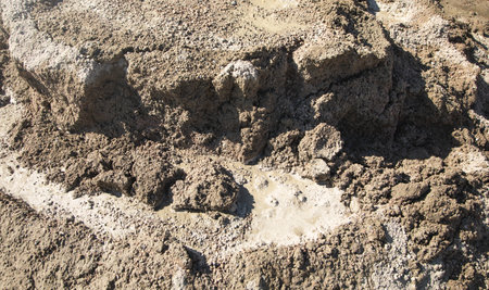 Wet cement texture of construction for background.
