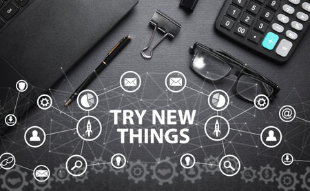 Concept of Try New Things. business