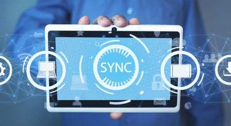 Concept of Sync. Internet. Technology
