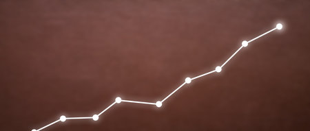 financial growth graph. business. Increase