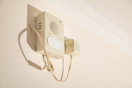 gas security system. Detector on the wall