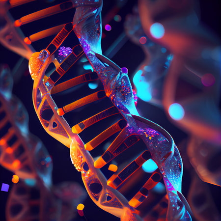 DNA molecule. medical concept. Generative AIの素材