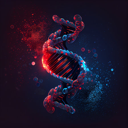 DNA molecule. medical concept. Generative AIの素材