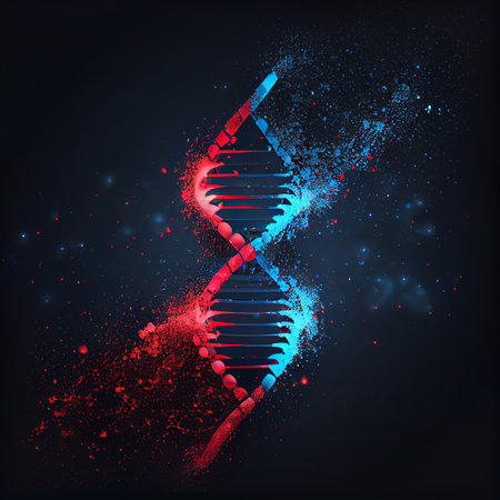 DNA molecule. medical concept. Generative AIの素材