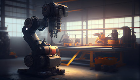 Smart industry for factory innovative technology. automation manufacturing. Generative AIの素材