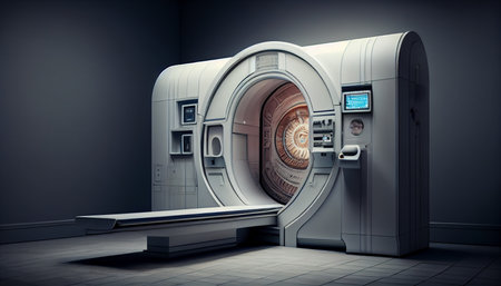 digital tomography scanner. Generative AIの素材