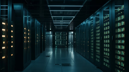server room data center. Generative AIの素材