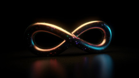 Infinity symbol. Generative AIの素材