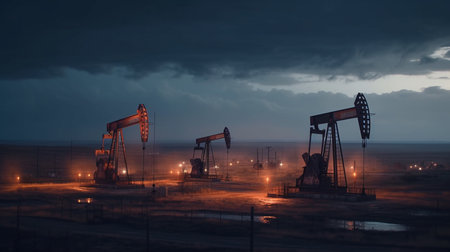 The oil pump. Generative AIの素材