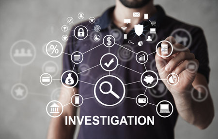 Concept of Investigation. Business. Financeの写真素材