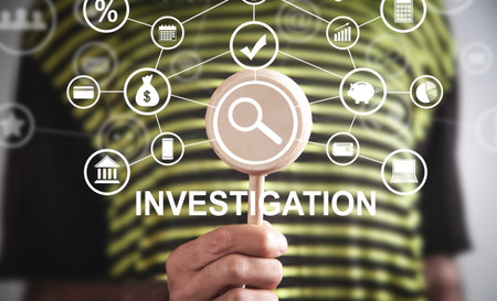 Concept of Investigation. Business. Financeの写真素材