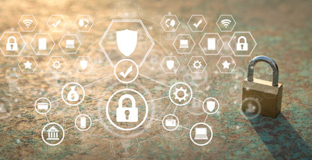 Concept Of Internet Security. Network. Technology. Data securityの写真素材