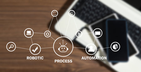 RPA-Robotic Process Automation. Business. Technologyの写真素材