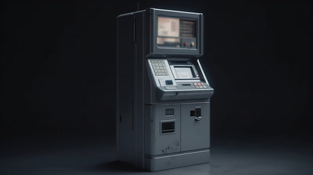 Atm machine. Generative AIの素材