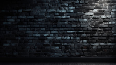 Dark brick wall. Generative AIの素材