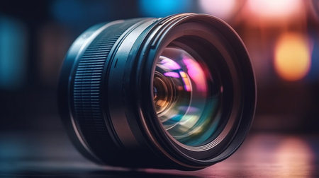 camera lens. Generative AIの素材