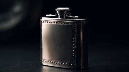 Flask for alcohol. Generative AIの素材
