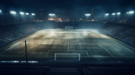 Football field. Generative AIの素材