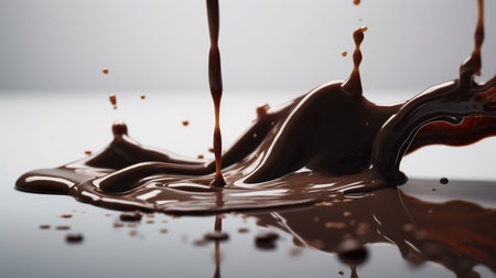 Chocolate on white background. Generative AIの素材