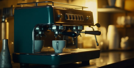 coffee maker machine. Generative AIの素材