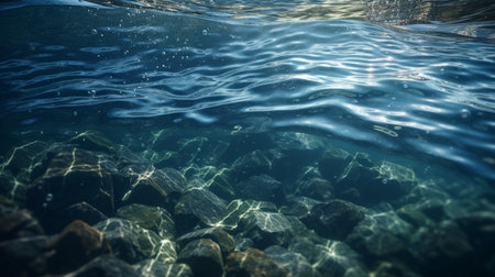 water background. Generative AIの素材
