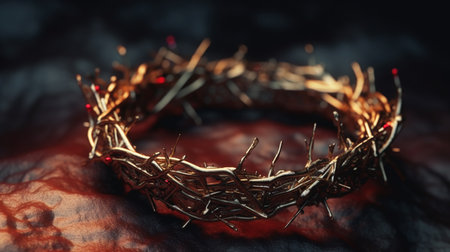Crown Of Thorns Jesus Christ. Generative AIの素材