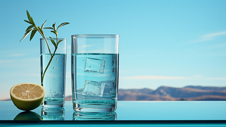 water. Generative AIの素材