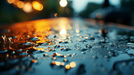 Drops of water. Generative AIの素材