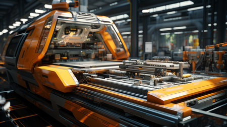 smart factory interior. Generative AIの素材