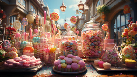 sweet world. Generative AIの素材
